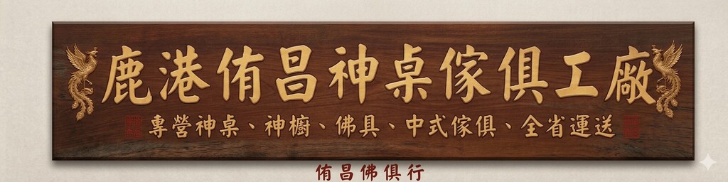 侑昌鹿港神桌工廠
